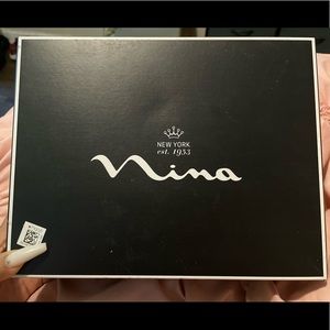 Black Luster Satin Heels by Nina New York